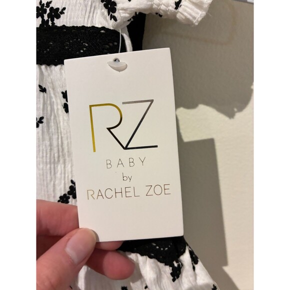 NWT Rachel Zoe Black & White Floral Outfit - 0-3M - Picture 3 of 4